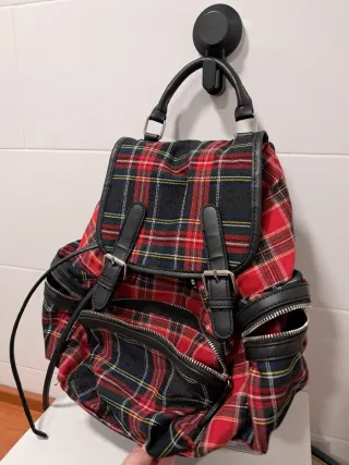 Mochila New York cuadros escoceses