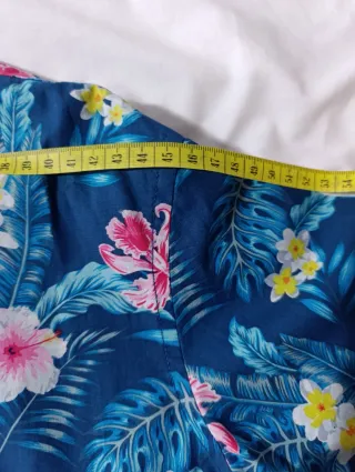 Camisa Hawaiana Hombre Azul