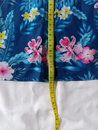 Camisa Hawaiana Hombre Azul