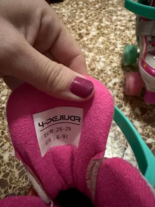 Patines infantiles unicornio con luces