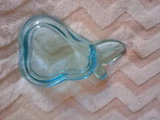 Cenicero cristal azul