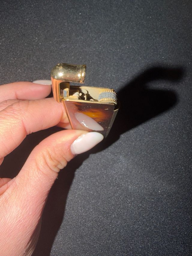 Mechero vintage tortuga-imitación carey