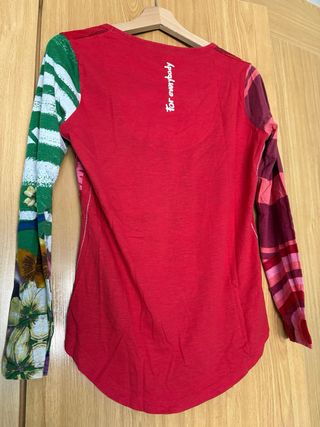 Camiseta Desigual Mujer Talla L Flores