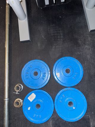 Banco Gimnasio BM210 + Pesas + Tapete