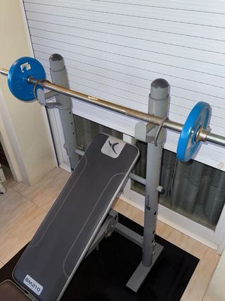 Banco Gimnasio BM210 + Pesas + Tapete