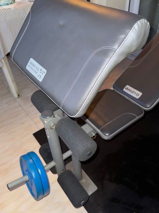 Banco Gimnasio BM210 + Pesas + Tapete