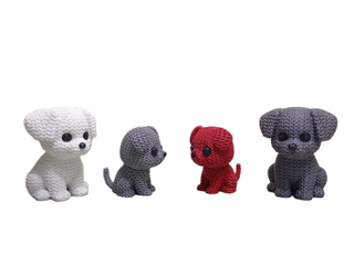 Figuras 3D de Animalitos – Efecto Tejido