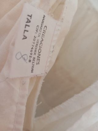 Cancán fallera con encaje talla 8