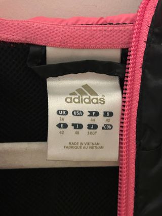 Cortavientos Adidas Negro y Rosa