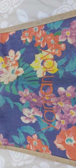 borsa mare a fiori