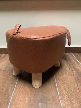 Pouf Sgabello Cane Poggiapiedi Basso