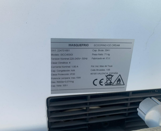 Vitrina Helados Masquefrio