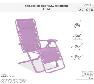 Sedia sdraio mare/giardino