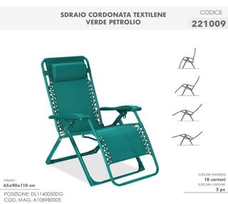 Sedia sdraio mare/giardino