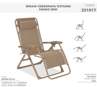 Sedia sdraio mare/giardino