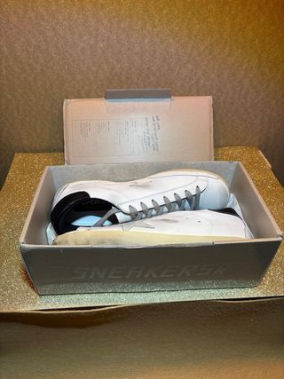 Golden Goose Sneakers Bianche Stella Grigia