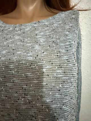 Camiseta larga jaspeada túnica Talla M / L blusa