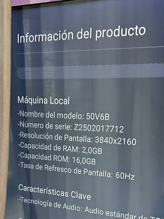 Televisor TCL 50” 4K