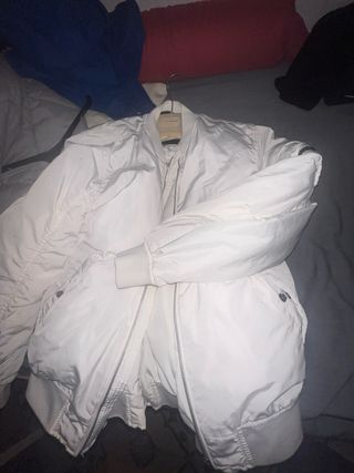 Chaqueta bomber blanca hombre /2 disponibles
