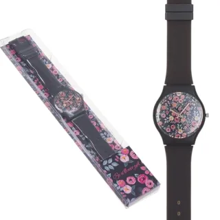 Reloj Infantil Leopardo Rosa o Negro Floral