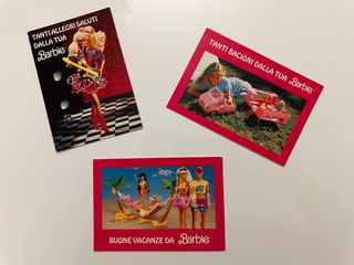 Cartoline vintage Barbie anni '80/'90 originali
