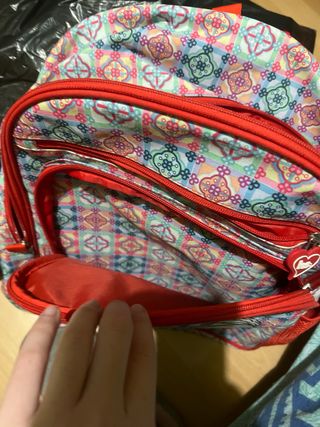 Mochila escolar 3 compartimentos