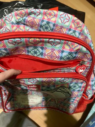 Mochila escolar 3 compartimentos