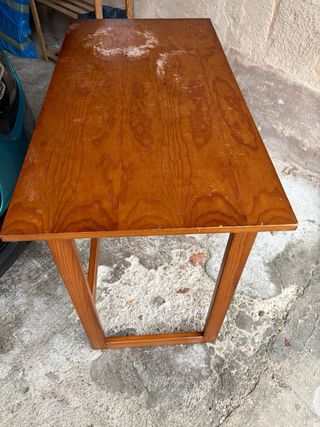 Mesa escritorio de madera maciza – robusta