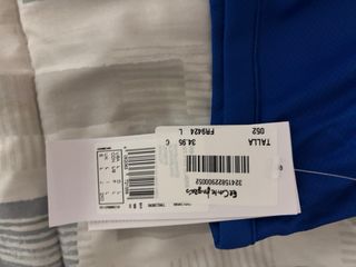 Camiseta tirantes Adidas azul y blanco