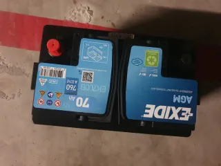 Batería Coche Exide AGM 70Ah 760A