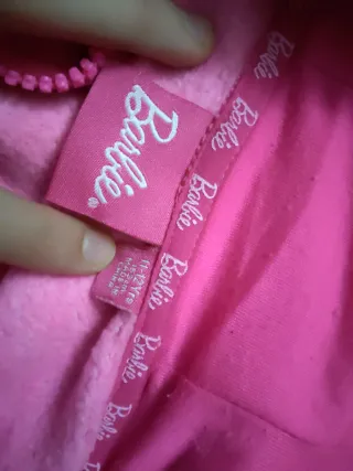 Felpa Barbie zip rosa Barbie 11/12 anni
