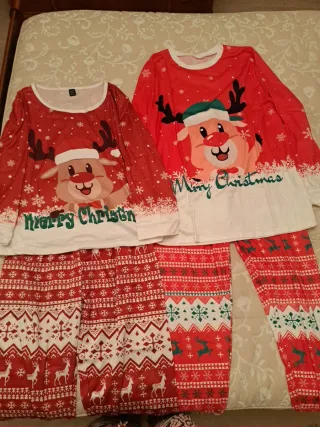 Pijamas Navideños Mujer y Hombre talla M los dos