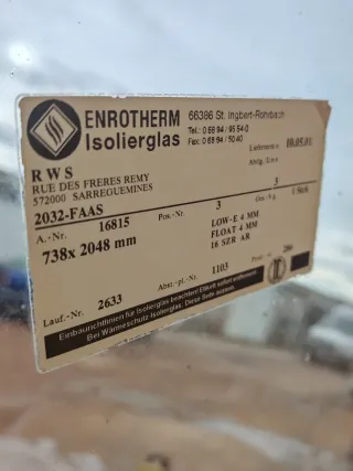 Puerta PVC oscilobatiente