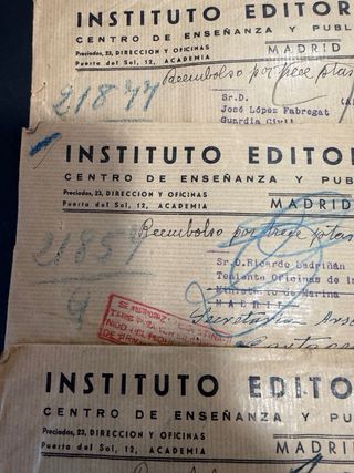 Història postal. Cartas de devolución.