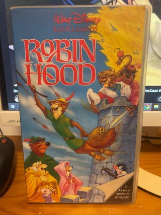 Robin Hood VHS Clásico Disney Español