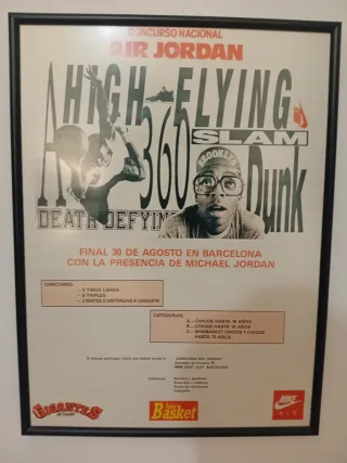 Póster Air Jordan High Flying Slam Dunk