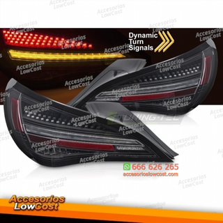 PILOTOS TRASEROS LED SEQ NEGRAS PARA MERCEDES CLA