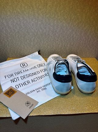 Golden Goose Sneakers Bianche Stella Grigia