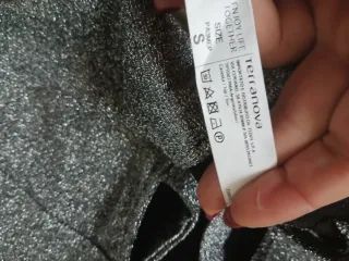 Borsa glitterata argento