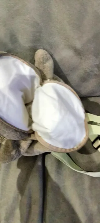 Zainetto ippopotamo grigio e bianco