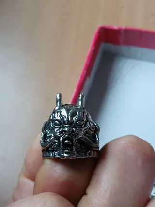 Anello drago argento