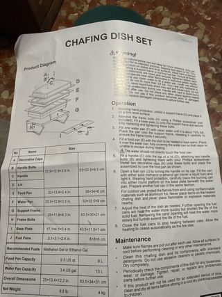 Set de Baño María Acero Inoxidable