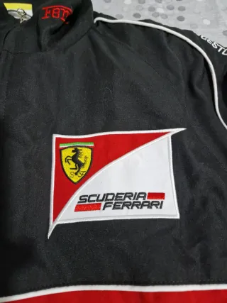 Giacca Ferrari Uomo Nera Ricamata