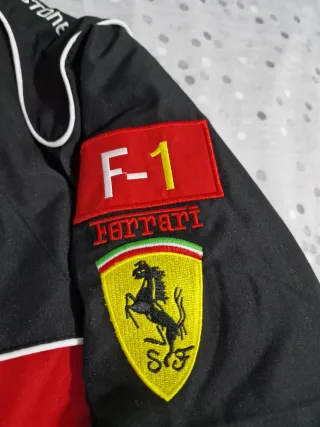 Giacca Ferrari Uomo Nera Ricamata