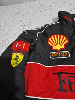 Giacca Ferrari Uomo Nera Ricamata