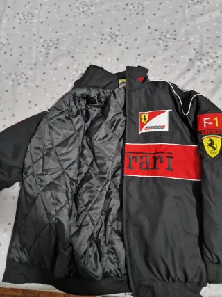 Giacca Ferrari Uomo Nera Ricamata