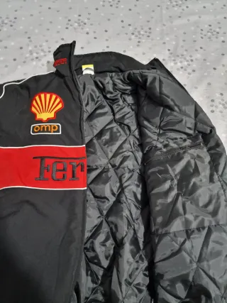 Giacca Ferrari Uomo Nera Ricamata