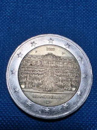 Moneda 2€ Brandenburg 2020 D Alemania