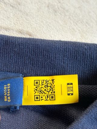 Polo Ralph Lauren Manga Larga Azul Rojo Talla M