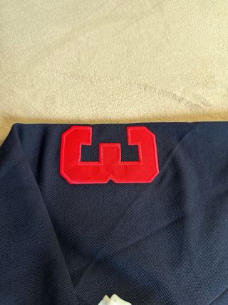 Polo Ralph Lauren Manga Larga Azul Rojo Talla M